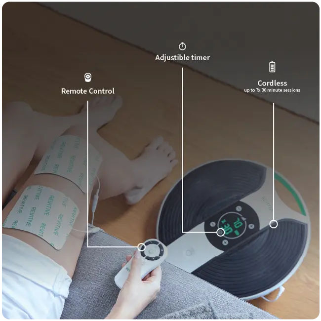 Medic showing benefits, cordless, adjustable timer and remote control